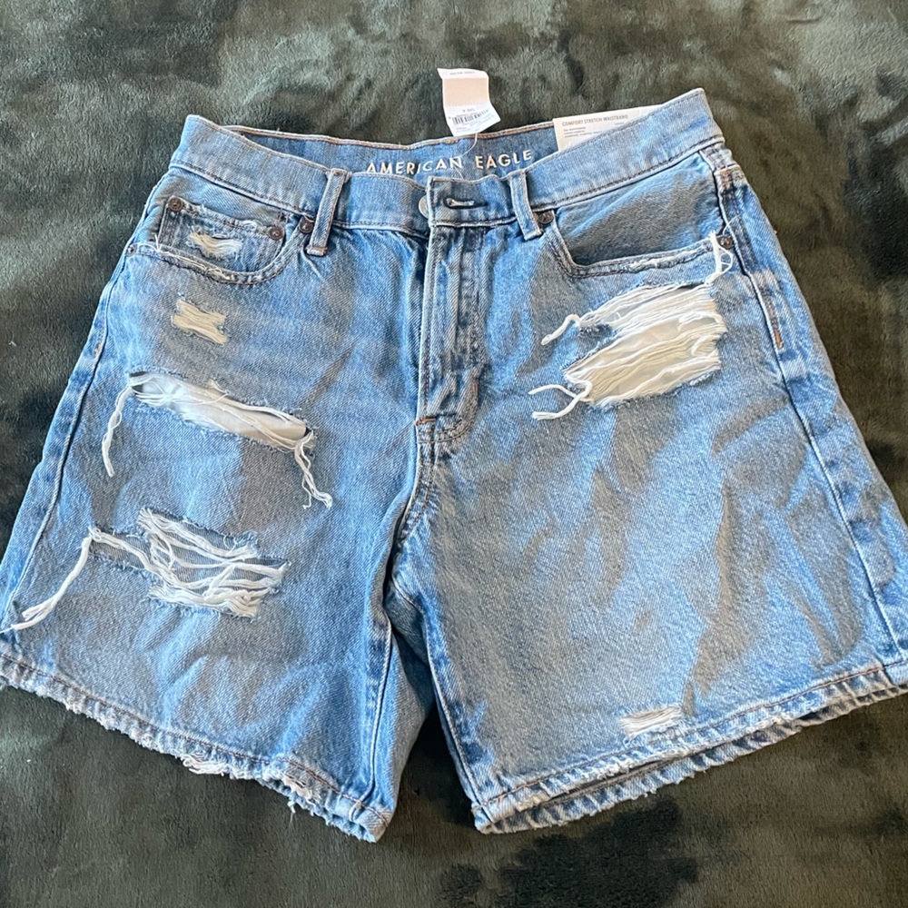Distressed boyfriend shorts from AE, new with tags bought last summer